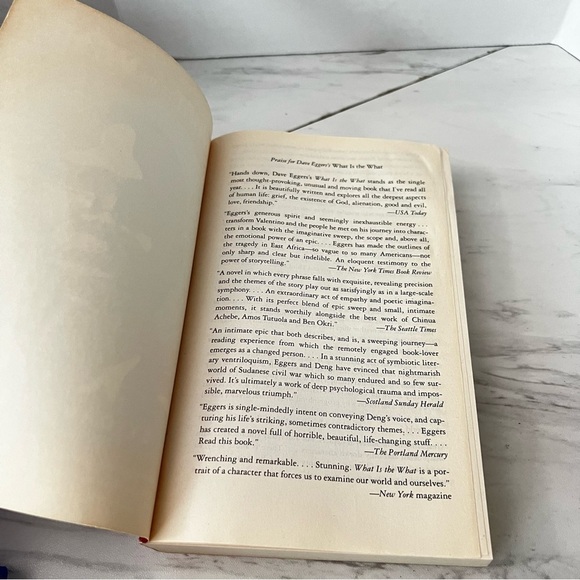 What Is The What A Novel By Dave Eggers Paper Back Book - Picture 6 of 10